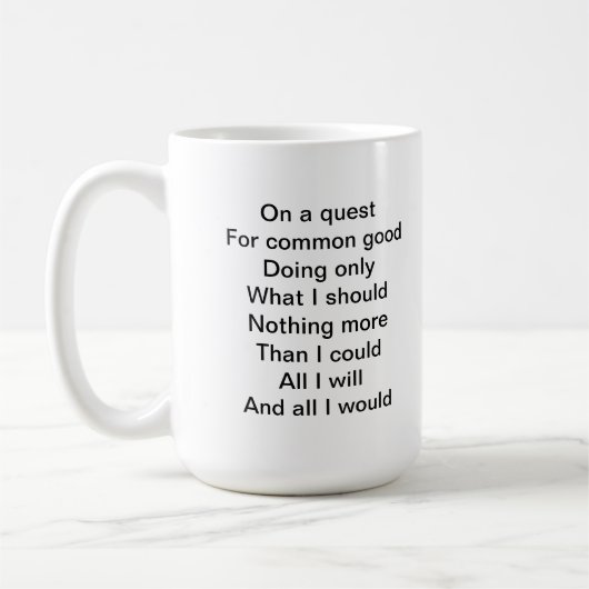 Auf einer Suche Kaffeetasse (Links)