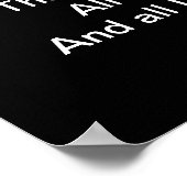 Auf einer Suche Poster (Ecke)