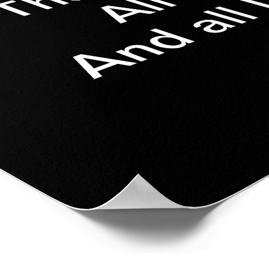 Auf einer Suche Poster (Ecke)