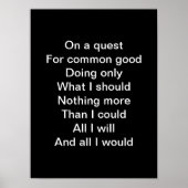 Auf einer Suche Poster (Vorne)