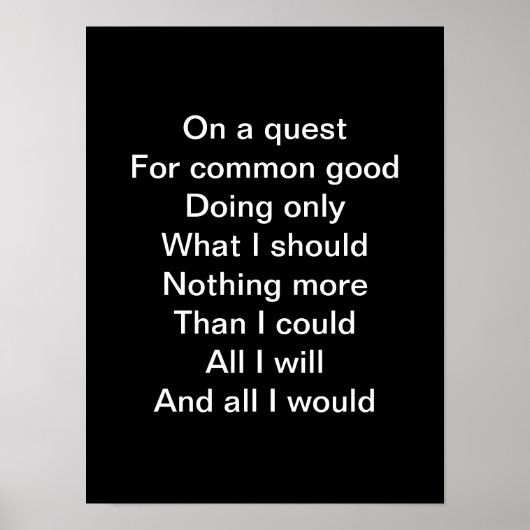 Auf einer Suche Poster (Vorne)