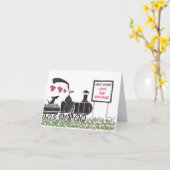 Auf einer Valentinkarte Karte (Gelbe Blume)