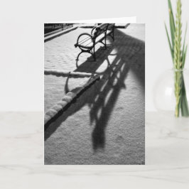 "Auf einer Winternacht" - Ferienkarte - Leere Feiertagskarte