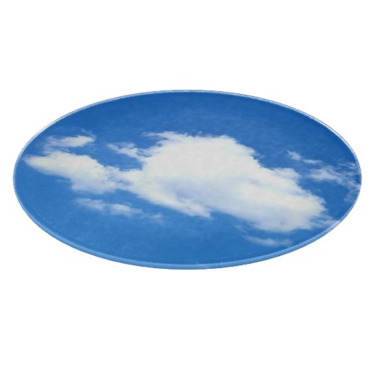 Auf einer Wolke ruhen Schneidebrett (Ecke)