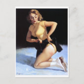 Auf Eis-Button oben Postkarte (Vorderseite)