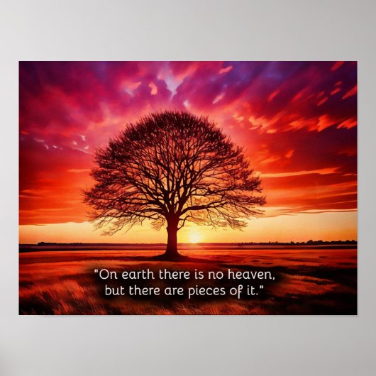 "Auf Erden gibt es keinen Himmel, aber es gibt Stü Poster (Vorne)