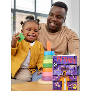 Auf euren Schultern ist Papa mein Held Karte