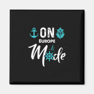 Auf Europa Mode Familien Kreuzfahrt Shirt Europas Magnet