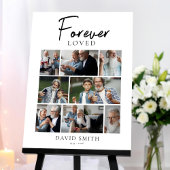 Auf ewig geliebte moderne Gedenk-Foto-Collage Poster
