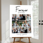 Auf ewig geliebte moderne Gedenk-Foto-Collage Poster