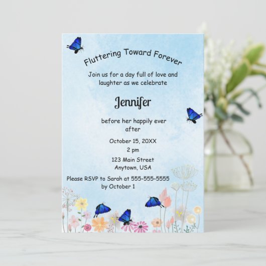 Auf ewig hin einladung (Stehend Vorderseite)