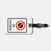 Auf Fahrbahnmarken Gepäckanhänger (Rückseite horizontal)