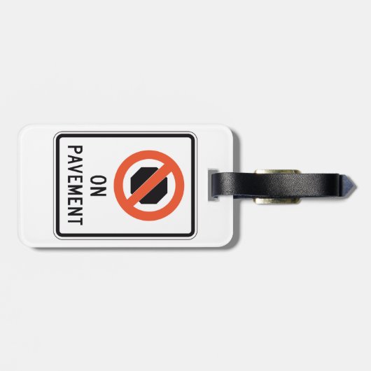 Auf Fahrbahnmarken Gepäckanhänger (Rückseite horizontal)