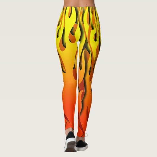 Auf Feuer-Leggings Leggings (Rückseite)