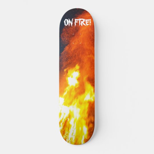 Auf Feuer-Skateboard Skateboard (Vorderseite)