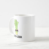 Auf Fleek Funny Veggie Leek Pub Kaffeetasse (Vorderseite Links)