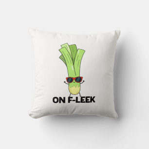 Auf Fleek Funny Veggie Leek Pub Kissen