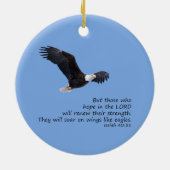 Auf Flügeln mögen Sie Eagles-Verzierung Keramik Ornament (Hinten)