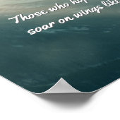 Auf Flügeln wie Adler aufsteigen | Poster (Ecke)