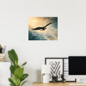Auf Flügeln wie Adler aufsteigen | Poster (Heimbüro)