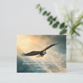 Auf Flügeln wie Adler aufsteigen | Postkarte (Stehend Vorderseite)