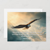 Auf Flügeln wie Adler aufsteigen | Postkarte (Vorne/Hinten)