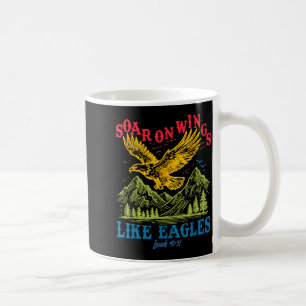 Auf Flügeln wie Adler fliegen Jesaja 40_31 Vogel V Kaffeetasse