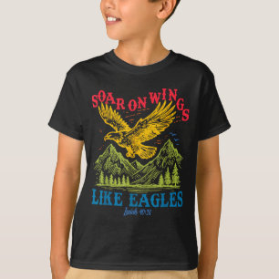 Auf Flügeln wie Adler fliegen Jesaja 40_31 Vogel V T-Shirt