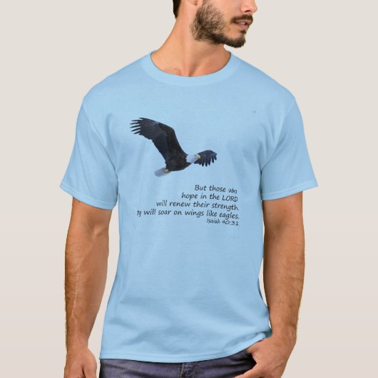 Auf Flügeln wie Adler-T - Shirt (Vorderseite)