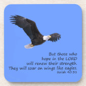 Auf Flügeln wie Adler-Untersetzer Untersetzer (Vorderseite)