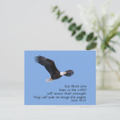 Auf Flügeln wie Adlerpostkarte Postkarte (Stehend Vorderseite)