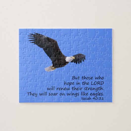 Auf Flügeln wie Adlerpuzzle Puzzle (Horizontal)