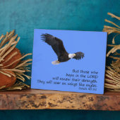 Auf Flügeln wie der Adlerebene Fotoplatte (Seite)