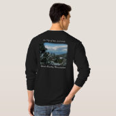 Auf Foto-Kunst-Gewohnheit Mt. LeConte G/M T-Shirt (Schwarz voll)