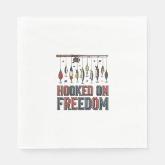 Auf Freiheit versessen - Patriotinches Angel-Shirt Serviette