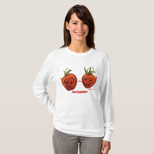 Auf frischer Tat Tomate-T - Shirt (Vorne ganz)