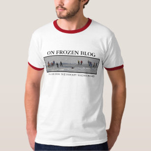 Auf gefrorenem Blog - Fahnen-T - Shirt