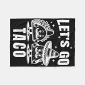 Auf geht's Taco 1 Fleecedecke (Vorderseite (Horizontal))