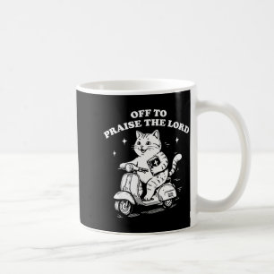 Auf geht's, um den Herrn zu loben, lustige christl Kaffeetasse