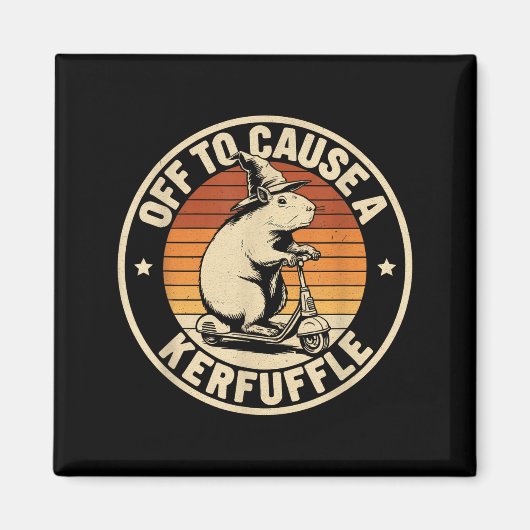 Auf geht's, um einen lustigen Capybara-Witz-Meme-T Magnet (Vorne)