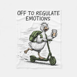 Auf geht's, um Emotionen zu regulieren Lustige Gan Fleecedecke