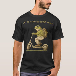 Auf geht's zum Unfug lustiger Frosch-Krötenscooter T-Shirt