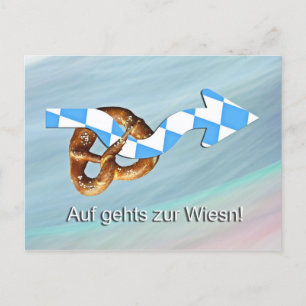Auf gehts zur Wiesn Postkarte
