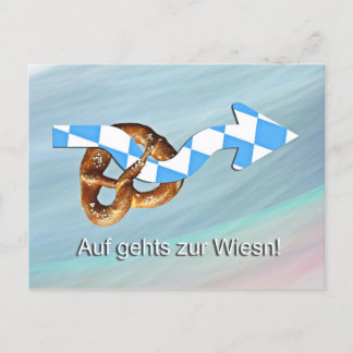 Auf gehts zur Wiesn Postkarte