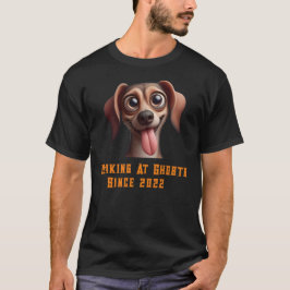 Auf Ghosts Halloween-Hund bellen Personalisiert T-Shirt