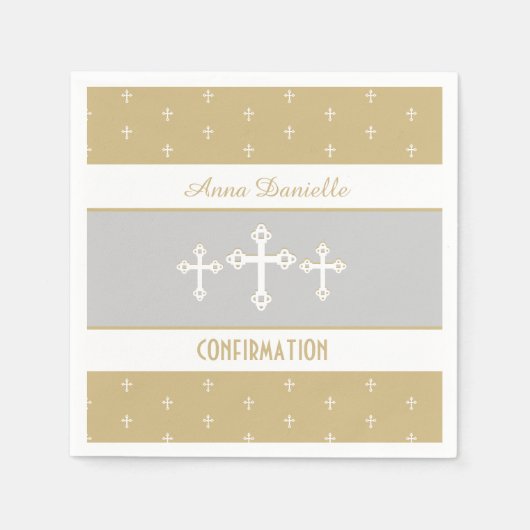 Auf Glauben basierendes, Christliches Bestätigungs Serviette (Vorderseite)