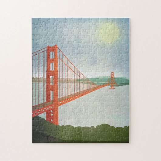 Auf Golden gate bridge Puzzle (Vertikal)