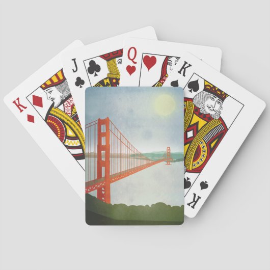 Auf Golden gate bridge Spielkarten (Rückseite)