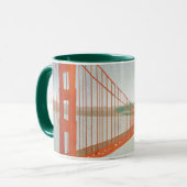 Auf Golden gate bridge Tasse (Vorderseite Links)