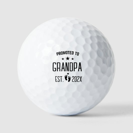 Auf GrandPa Pregnancy Ankündigung Tasse befördert Golfball (Vorderseite)